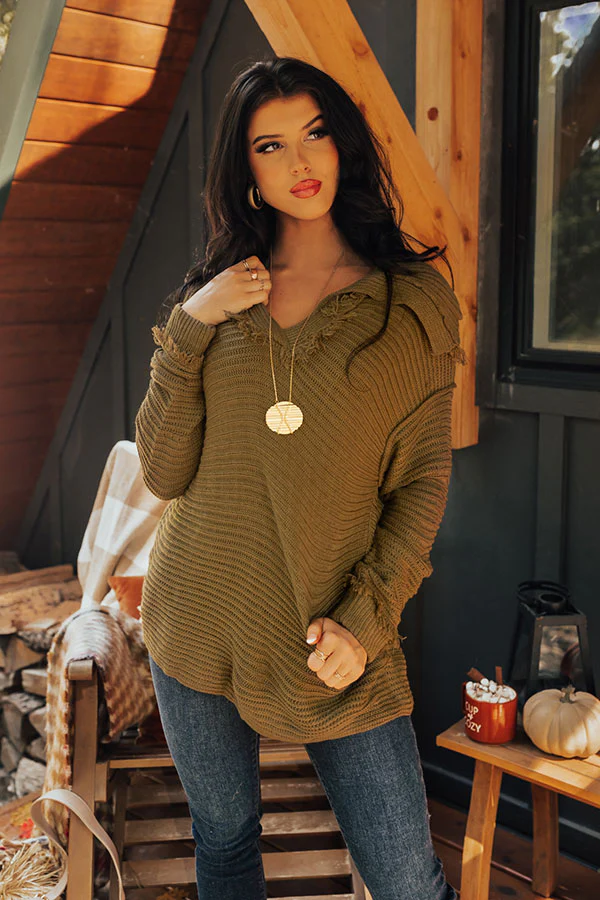 Warm On Up Knit Sweater