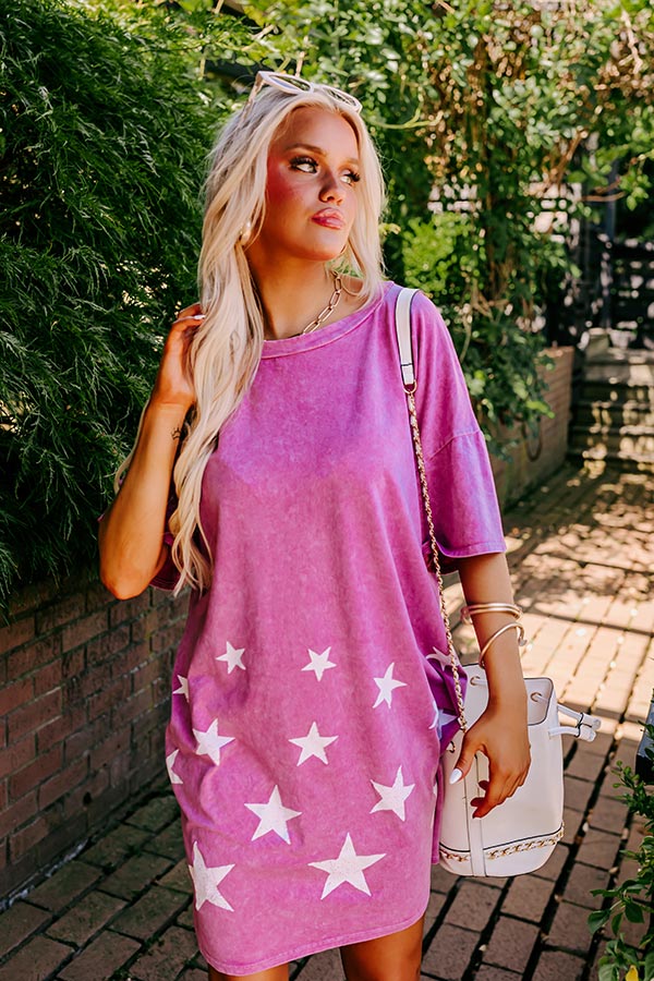 Watch The Stars Mineral Wash Dress - Image 4