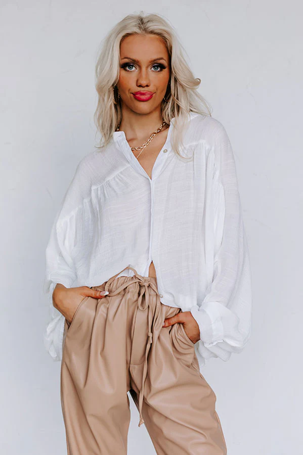 Weekend Trip Travels Shift Top in Ivory - Image 2