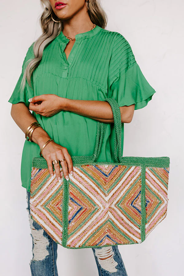 Yacht Trip Woven Tote - Image 3